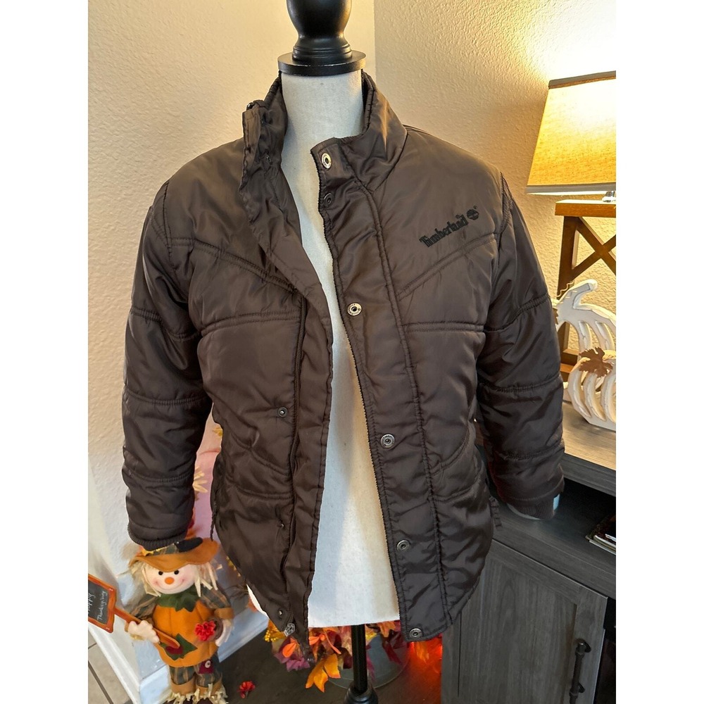 Timberland brown puffer jacket size small